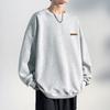 Men's Sweatshirt Spring and Autumn Men's Sports Casual Long-sleeved Pullover Loose Round Neck Coat Couple Sweatshirt Men