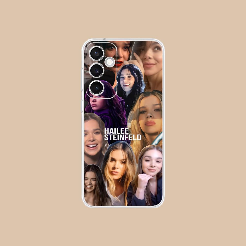 Hailee Steinfeld Clear Mobile Phone Case for Samsung Galaxy S25 S24 S23 S22 S21Plus FE Ultra Colorful Cover