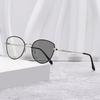 New Stylish Metal Frame Photochromic Women's Myopia Glasses Ultra Light Neutral Display White Anti Blue Light Glasses Quality