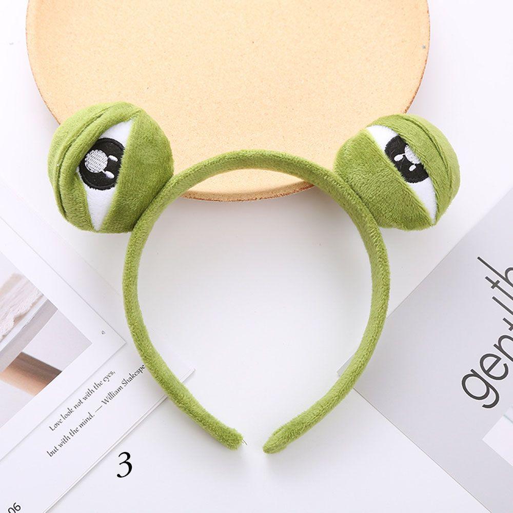 Женский грустный головной убор лягушки, забавная повязка на голову лягушки, эластичные повязки на голову с широким краем, повязка для умывания, макияж
