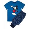 Boys Mickey Mouse Camo Short-Sleeved Christmas Long Pyjama Set