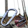 Carabiner Hook Load Bearing Non-slip D-Shaped Aluminum Alloy Locking Fishing Latch Hooks