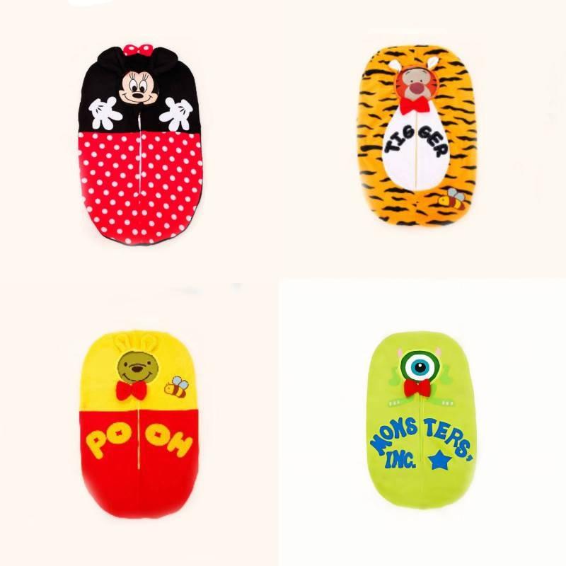 Микки Маус и Дональд Дак Тигра Пух Детский Зимний Спальный Мешок Съемный