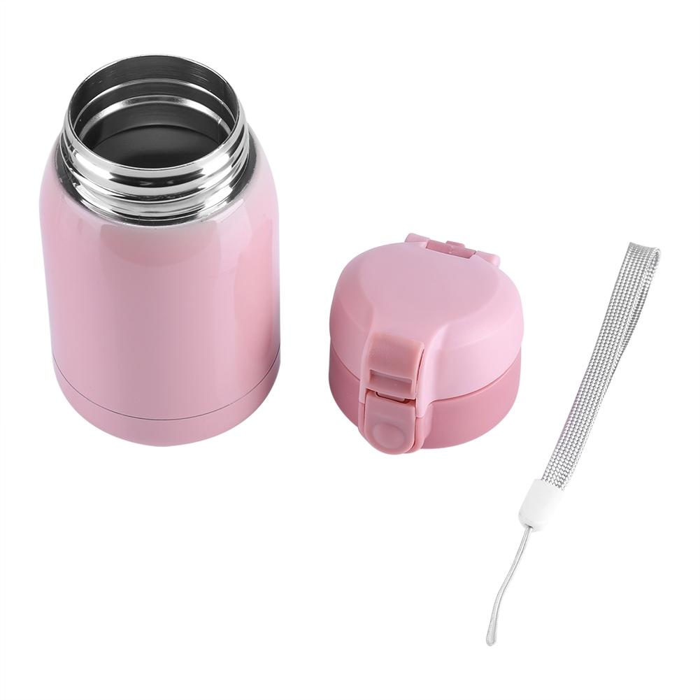 200ML Mini Stainless Steel Double Wall Vacuum Insulated Cup Thermal Water Bottle Office Mug