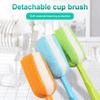 Removable Sponge Baby Cup Bottle Washing Brush Kitchen Cleaning Tool Bottle Cleaning Brush Long Handle Bottle Cleaning Sponge