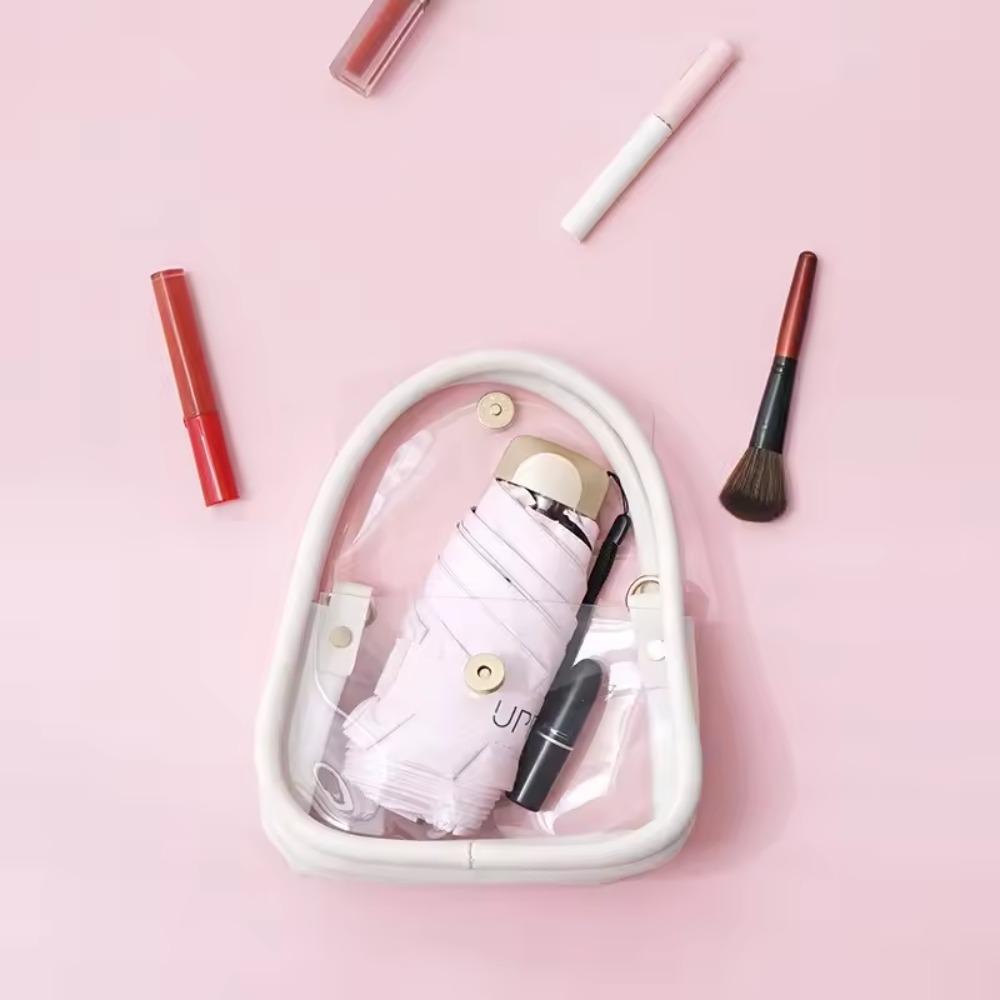 Mini Sun Umbrella Small Pocket Umbrella Alloy Folding Umbrella UV Protection Sunshade Bag Sunshade Umbrella Capsule Umbrella