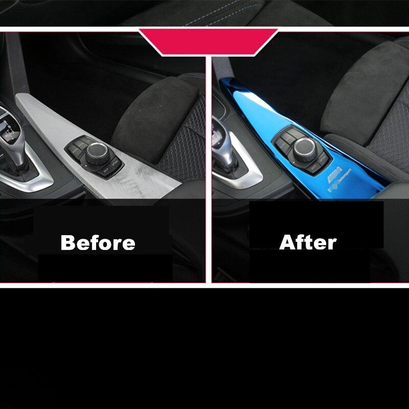 Для 3 4 GT F30 F32 F34 F35 F36 2013-2019 LHD M Performance логотип салон автомобиля ABS мультимедийная центральная консоль крышка панели чехол