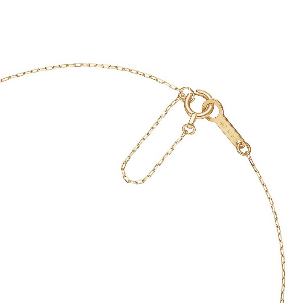 November Birthstone K10 Yellow Gold Necklace 112436123018 [Yondo Sea]