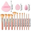 11 Makeup Brushes +4 Sponge Powder Puffs +4 Mini Beauty Eggs, Non-latex, Reusable, Multi-functional Daily Travel Makeup Tools