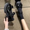 Fashion Luxury Platform Women Single Lolita Shoes Autumn Patent Leather Ankle Bow Mary Jane Shoes Woman Loafers Topsiders Ballerinas