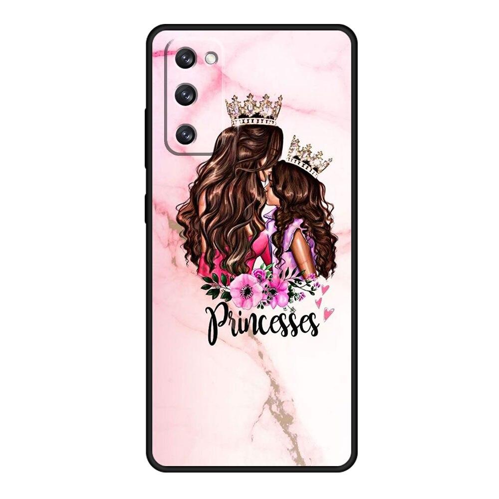 Телефон Funda женщина девочка Супер мама ребенок для Samsung Galaxy S20 FE 2022 S10e S7 S8 S21 Plus S9 S10 S22 Ultra 5G Shell