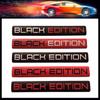 Aluminum Black Edition Car Trunk Decal Sticker Badge Emblem For Laptop Wall Dashboard Motorcycle Decals Car Tuning Decoration