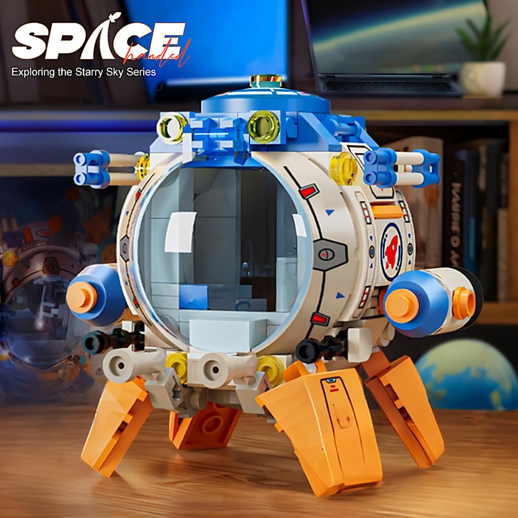 Space Architecture Building Blocks Manned Rocket Capsule Building Blocks Astronaut Children Toys Christmas Holiday Gift