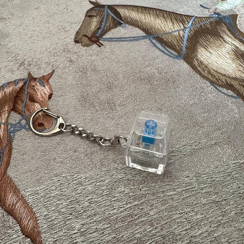 Creative Keycap Keychain Decompression Keycap Pendant Mechanical Keyboard Keyswitch Keychain Novelty Backpack Decoration Gifts