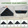 PU Washable Reusable Double Sided Carpet Grip Stickers 4 Pcs 8 Pcs for Area Rugs on Hardwood Tile Marble Floors