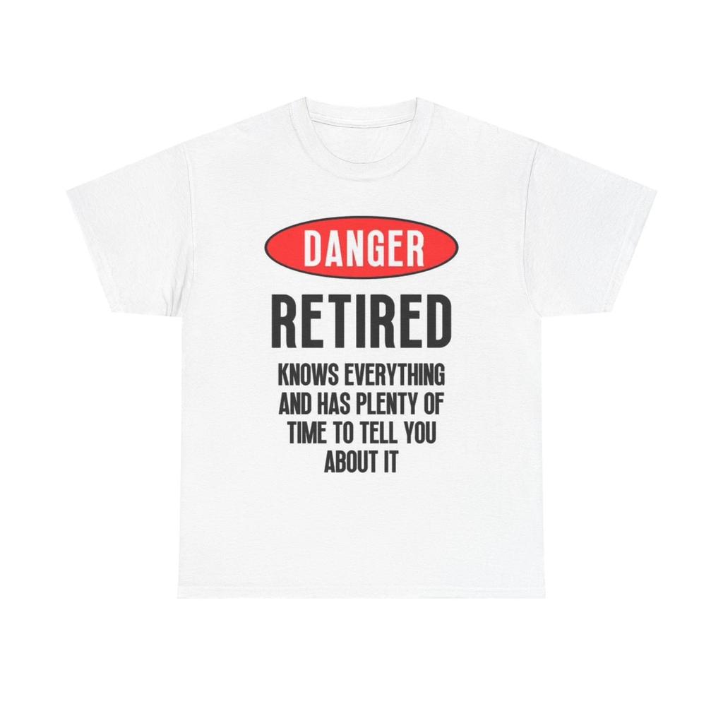 Men's and Women's T-shirts Danger Im Retried Graphic