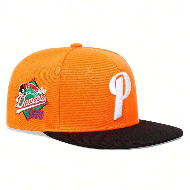Hip-Hop Stitching Stitched Embroidered Alphabet P Neutral Gender Women Men For Hats Spring Autumn Adjustable Casual Snapback Baseball Caps Outdoor