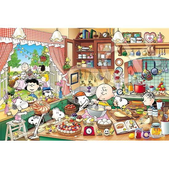 Epoch 1000-Piece Jigsaw Puzzle PEANUTS Snoopy Country Kitchen (50×75cm) 12-616s with Glue, Spatula,