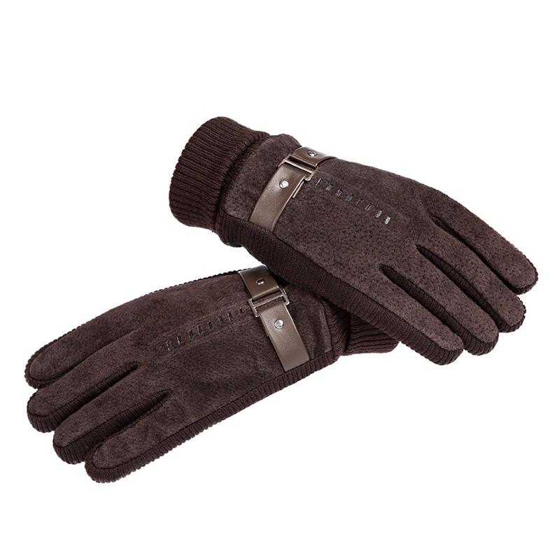 Мужские зимние перчатки из свиной кожи с сенсорным экраном