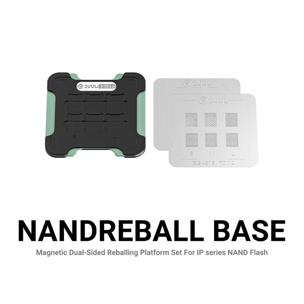 2UUL BH16 Станция для реболлинга NAND Магнитная двусторонняя паяльная платформа Комплект для ремонта смартфонов/планшетов