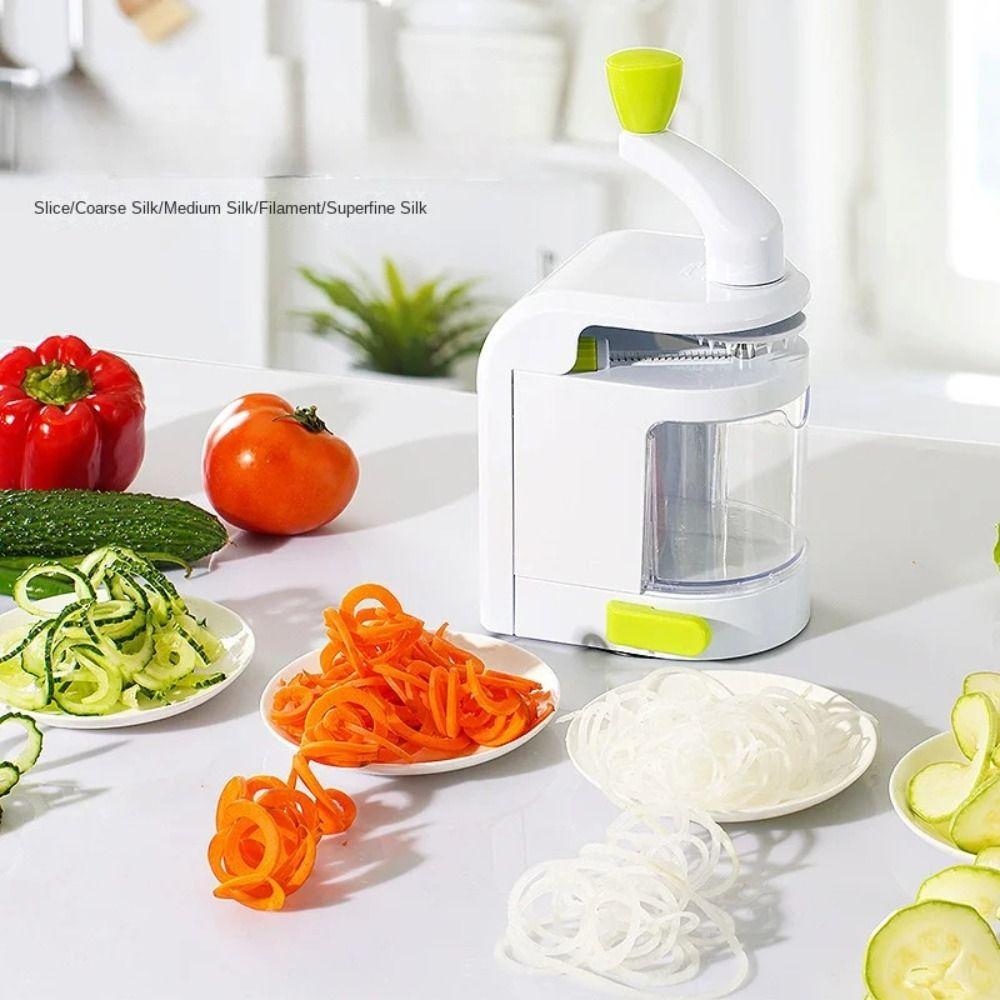 Adjustable Thickness Hand Crank Potato Roll Slicer Manual Mandoline Slicer Kitchen Gadget