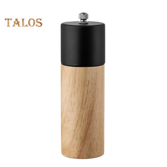 Spice Grinder Smooth Easily Grind Rustic High Quality Wooden Manual Spices Mill Ceramic Grinder for Restaurant