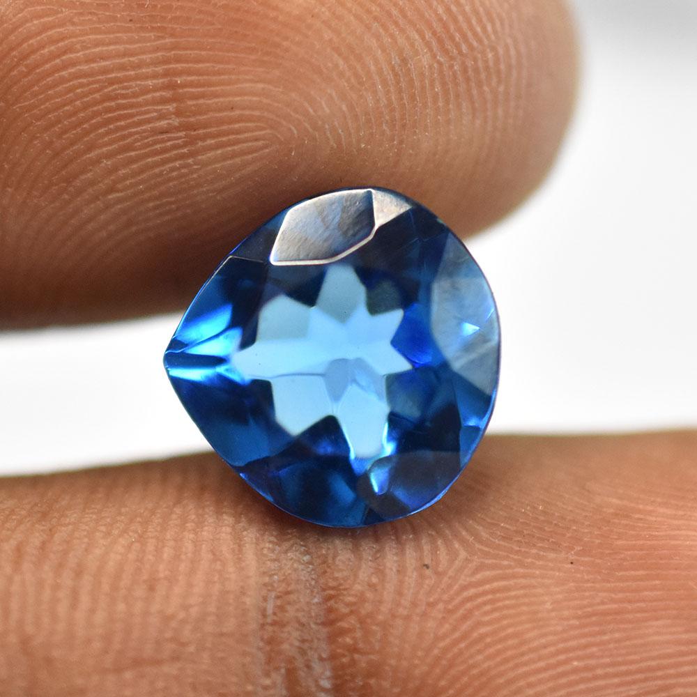 Natural Rare Bule Sapphire Certified 7.40 Ct Beautiful Pear Cut Loose Gemstone