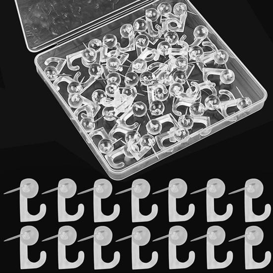 50 шт. крючков с пластиковыми головками, крючки для пробковой доски, декоративные кнопки, крючок для пробковой доски объявлений, фотографии, календарь, домашний офис, школьные принадлежности