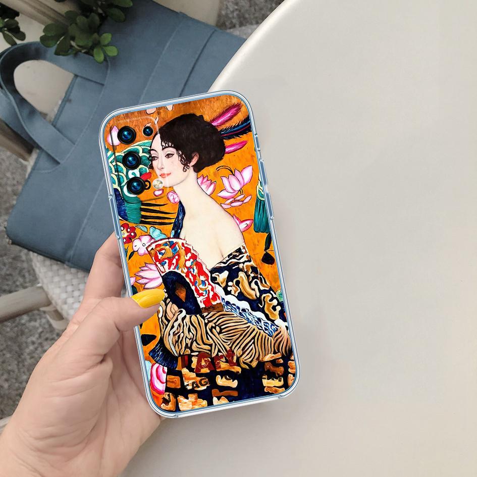 BF67 Густав Климт Прозрачный чехол из софтшелла для Motorola Moto Edge 20 30 40 50 S30 Fusion Ultra Pro Neo Lite + G200 G23