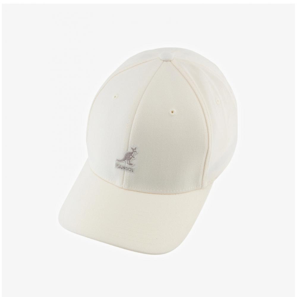 Kangol 8650bc White Flex Fit Wool Ball Cap