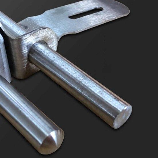 Предохранительный болт, нержавеющая, простая установка, гладкая защелка для раздвижных ворот из нержавеющей стали для ворот