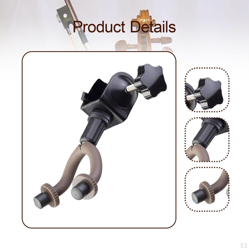 Violin Hanger Compatible with Mic Stand, Holder Designed for Viola and Guitar Use