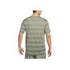 Nike Основная футболка Ss Ext Спортивная в полоску Дышащая с коротким рукавом Мужские топы Зеленый Серый HJ3152320