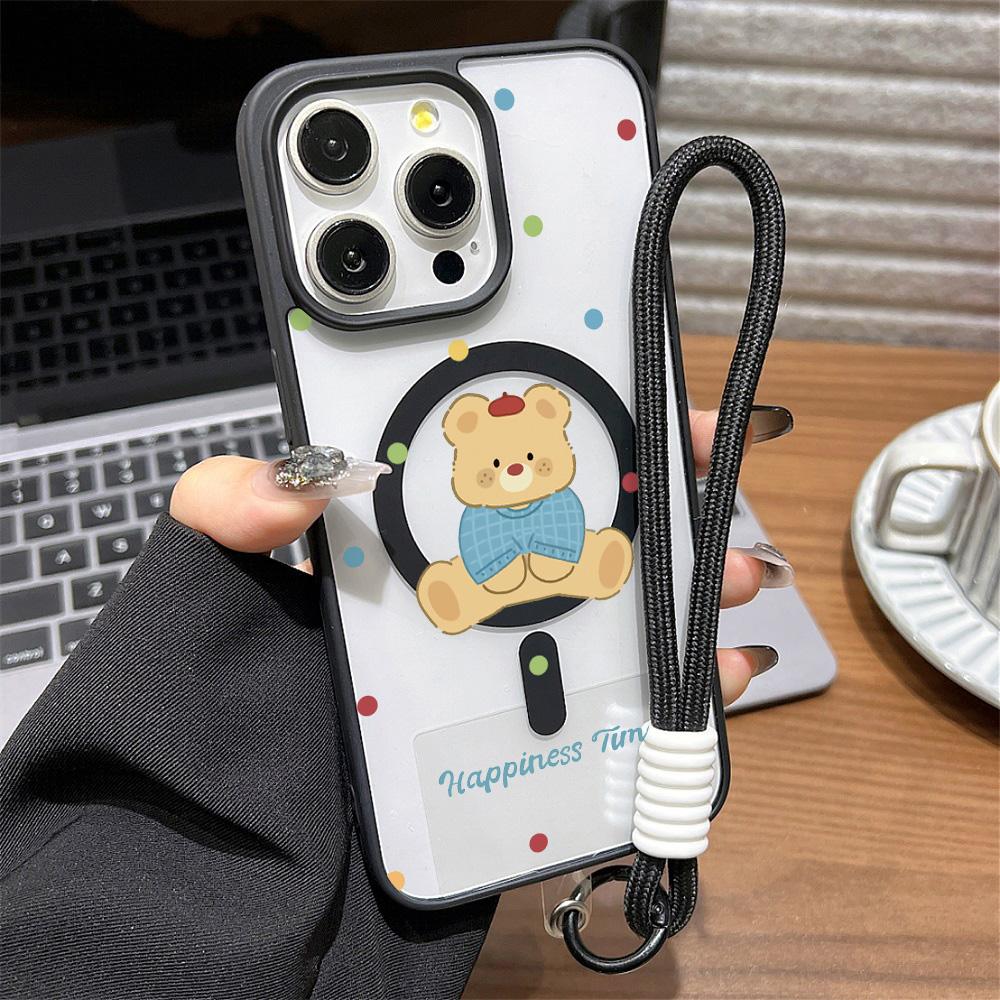 Магнитный чехол для телефона для iPhone 11 12 17 14 15 Pro Max 15 14 16 Pro13 14 15 16 Противоударный чехол Магнитное кольцо Mag-Safe Задняя крышка