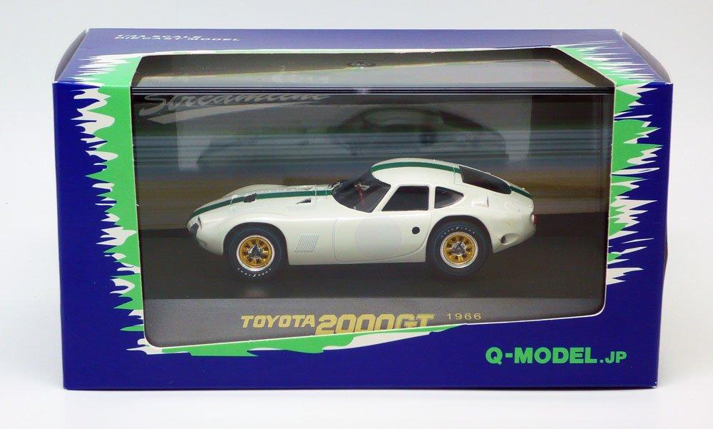 Модель Q TOYOTA 2000GT 1966 Японский Гран-при ЗЕЛЕНАЯ ПОЛОСА Fukuzawa Автомобиль Практическая спецификация 1/43 (Готовая модель)