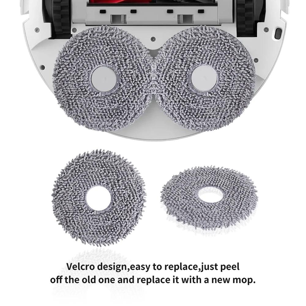Mop Cloth Pad For Roborock G20s Ultra/Qrevo Curv/Edge/Edge 5V1/Qrevo 5AE/Q Revo/Qrevo MaxV/S/Pro/S5V/Edge S5A/QV 35A/QV 35S/Saros 10 /10R Robot Vacuum