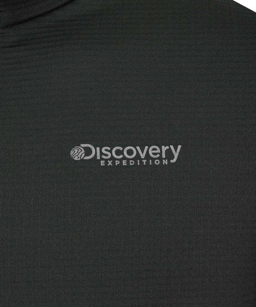 DISCOVERY EXPEDITION Men'S Functional Half-Zip High-Neck T-Shirt (D/Khaki)