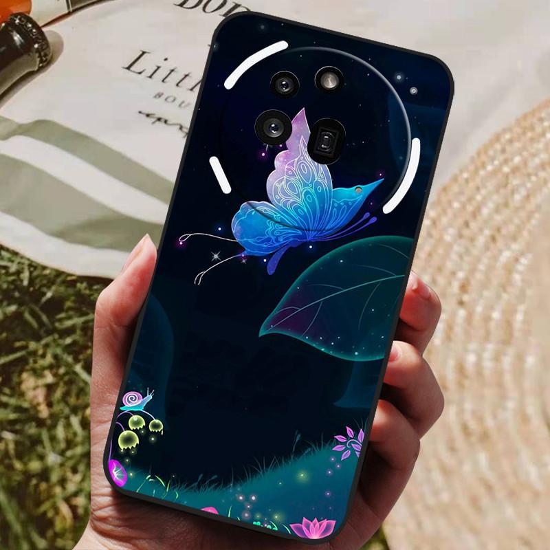 For Nothing Phone 3A Pro Case Phone3A Pro Cool Painted Silicone TPU Soft Cover for Nothing Phone 3A Pro A059P Cases Black Shells