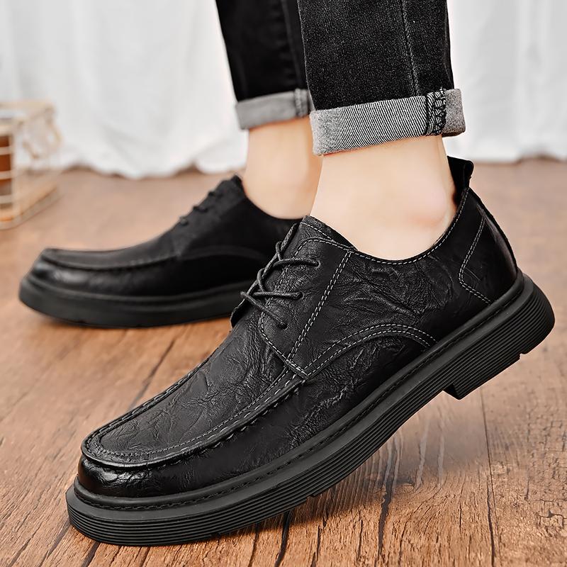 Men's Leather Shoes 2024 New Breathable Business Dress Shoes Men's Social Shoes Casual Loafers for Men