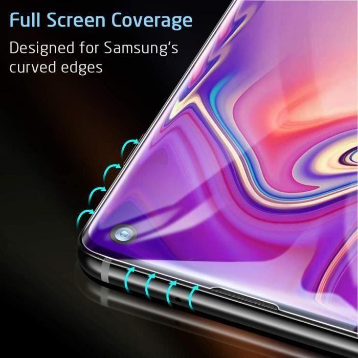 Verre Trempé pour Samsung Galaxy S10, Film Protection Écran [3D Couverture Intégrale] pour Samsung Galaxy S10