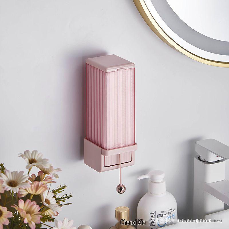 Настенный автоматический диспенсер для ватных дисков - Пылезащитный бокс для хранения средства для снятия макияжа