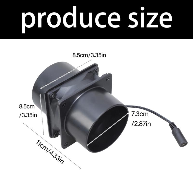 Вентилятор диаметром 80 мм с регулируемой скоростью, совместимый с широким диапазоном напряжений, для компактных помещений и управления воздушным потоком.