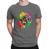 Watercolor T Shirts Math Rubik Interesting Cube Cotton Clothing Amazing Short Sleeve Crew Neck Tees Classic T-Shirts Unisex