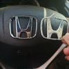 cvrdk7 50/53mm ABS Car Steering Wheel Emblem Sticker Accessories For Honda Civic FIT Accord Prelude CRV 5th City CRZ CRX Jazz HRV Pilot