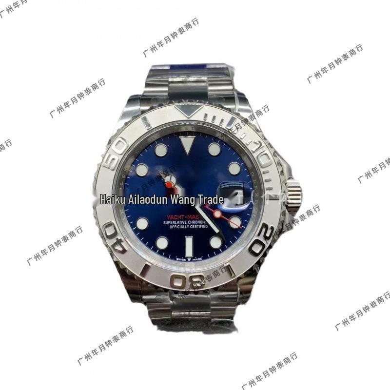 Rolex Yacht-Master 126622 Серые Светящиеся Календарь Механические Часы с Резиновым Браслетом - Водонепроницаемые Спортивные Часы