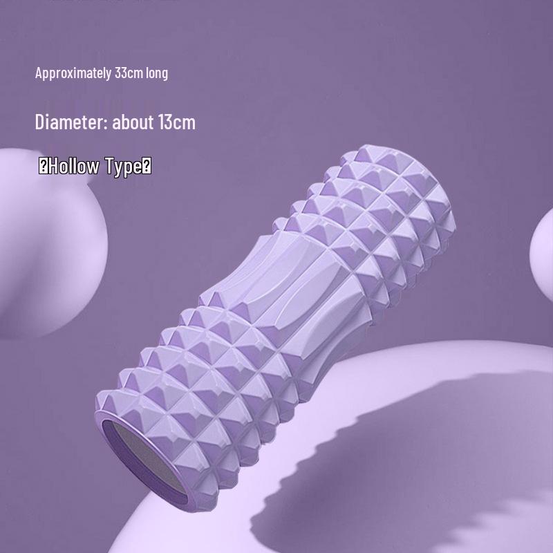 Crescent High-Intensity Foam Roller: Slimming Leg & Calf Massager with Hollow Wolf Tooth Design