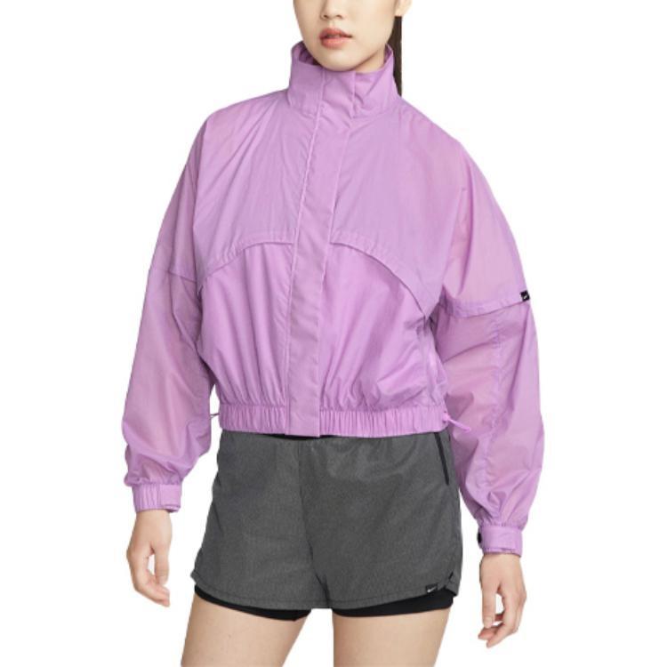 Nike Jackets Women's Purple Stand Collar Moderate Other DX0289-532