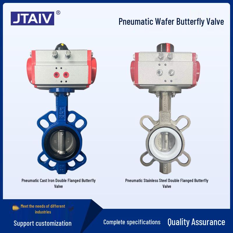D671X High-Temp Steam Soft Seal Ductile Iron Double-Acting Pneumatic Butterfly Valve