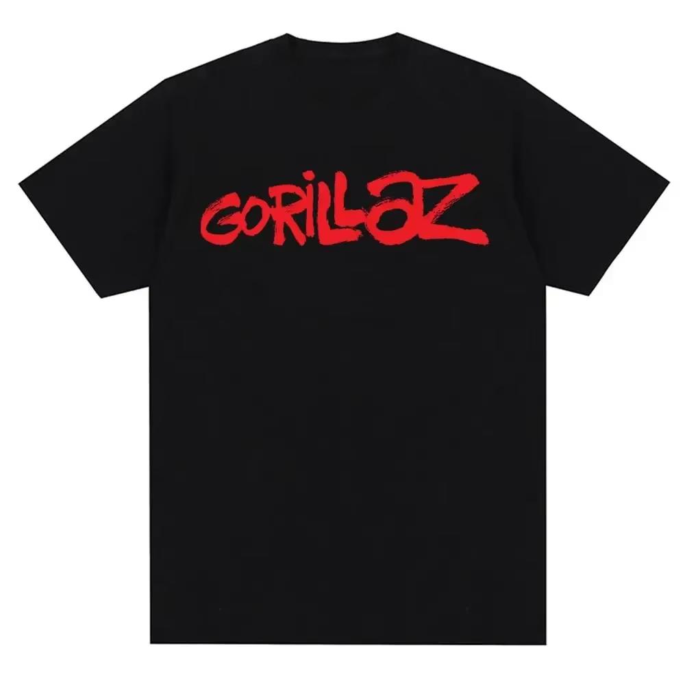 Music Band Gorillazs Punk Rock Tshirt Cotton Graphic Tee Unisex Unisex Summer Streetwear