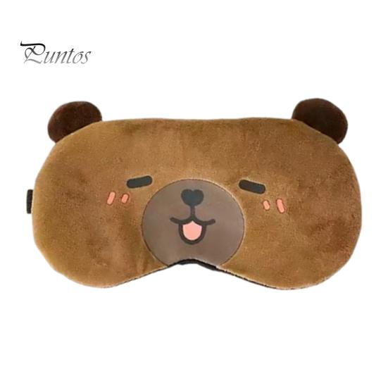Капибара светонепроницаемый чехол для глаз с эластичной лентой плюшевый мультяшный зверь компресс на глаза для мужчин и женщин путешествия сон затемняющий чехол для глаз